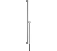 hansgrohe Unica barre de douche E PURO, 90 cm avec support de pommeau de douche Easy Slide et flexible de douche, 24403000, Couleur: chrome