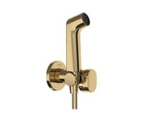 Hansgrohe - Vanne murale avec douchette Bidet, finition or poli 29230990