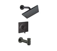 hansgrohe Vernis Blend 04962670 Ensemble de garniture de douche 1,75 GPM, 1 pulvérisation en noir mat