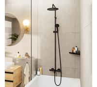 Hansgrohe Vernis Blend kit baignoire-douche mural avec thermostat oui noir 26899670