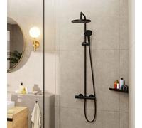 Hansgrohe Kit baignoire-douche mural Vernis Blend 240 – Thermostat EcoSmart noir mat 26428670