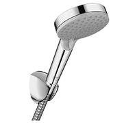 hansgrohe Vernis Blend Ensemble support mural et douchette 100 Vario avec flexible de douche 160 cm, chromé, 26273000