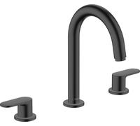 hansgrohe Vernis Blend Mélangeur de lavabo 3 trous avec vidage à tirette, 71553670, Couleur: noir mat