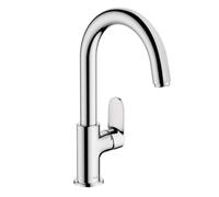 Hansgrohe Mitigeur lavabo Vernis Blend 71554000 monocommandé avec bec pivotant et vidage Chrome