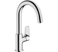 Hansgrohe Mitigeur lavabo Vernis Blend 71554000 monocommandé avec bec pivotant et vidage Chrome