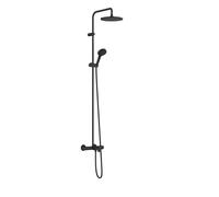 Hansgrohe Vernis Blend - Set de douche Showerpipe 240 avec thermostat de baignoire, 2 jets, noir mat 26899670