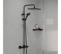 hansgrohe Vernis Shape Colonne de douche en applique avec mitigeur thermostatique, 26429670,
