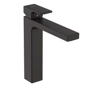 Hansgrohe Mitigeur de lavabo sur pied Vernis Shape 71591670 – Noir mat EcoSmart, bec haut 190
