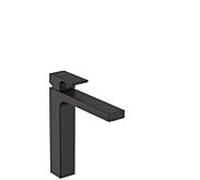 Hansgrohe Mitigeur de lavabo sur pied Vernis Shape 71591670 – Noir mat EcoSmart, bec haut 190