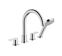 Hansgrohe Vernis Shape - Mitigeur sur le bord de baignoire, installation 4 trous, chrome 71459000