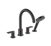 Hansgrohe Vernis Shape - Mitigeur sur le bord de baignoire, installation 4 trous, noir mat 71459670