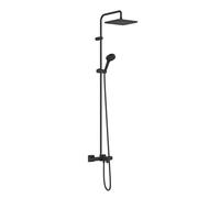 Hansgrohe Vernis Shape - Set de douche Showerpipe 240 avec thermostat de baignoire, 2 jets, noir mat 26900670