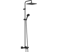 Hansgrohe Ensemble de douche mural Vernis Shape Showerpipe 240 avec thermostat Noir mat 26900670