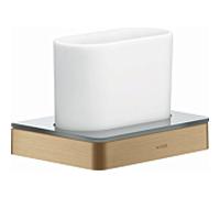 hansgrohe Verre dentaire Axor 42834140 verre, montage mural, bronze brossé
