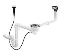 hansgrohe vidage et trop-plein match0 43937000 chromé , automatique, pour chromé simple