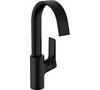 Hansgrohe Mitigeur de lavabo Vivenis 210 monocommande bec pivotant portée 139 mm noir mat 75032670