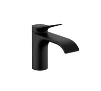 hansgrohe Vivenis 75010671 Robinet de lavabo moderne à 1 poignée et 1 trou de 15,2 cm de haut, noir mat