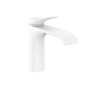 hansgrohe Vivenis 75020701 Robinet de lavabo moderne à 1 poignée et 1 trou de 17,8 cm de haut, blanc mat