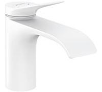 Hansgrohe Mitigeur de lavabo Vivenis 80 sur pied blanc mat sans garniture de vidange 75012700