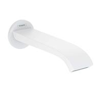 hansgrohe bec de bain 75410700 montage mural, saillie 202 mm, blanc mat