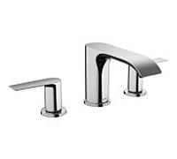 Hansgrohe Mitigeur de lavabo Vivenis 75033000 – 3 trous 90, portée 150 mm, vidage à tirette, chrome