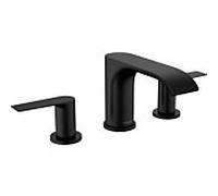 hansgrohe Vivenis mélangeur lavabo 3 trous 75033670 avec tirette garniture de vidange , noir mat