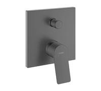 Kit d'installation Hansgrohe Vivenis 75416340 pour mitigeur de baignoire encastré, avec sécurité intégrée, finition chrome noir brossé