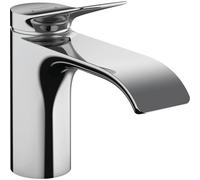 Hansgrohe - Vivenis Mitigeur de lavabo 80 avec tirette et vidage, bec cascade, chrome (75010000)