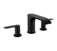 Hansgrohe Vivenis - Mitigeur de lavabo 90, installation 3 trous, Push-Open, EcoSmart, noir mat 75033670