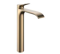 Mitigeur lavabo Hansgrohe Vivenis 75044140, saillie 191 mm, avec bonde clic-clac, bronze brossé