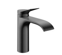 Hansgrohe Vivenis - Mitigeur de lavabo avec bonde, EcoSmart, CoolStart, chrome noir brossé 75023340