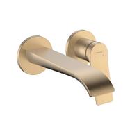 Hansgrohe Vivenis - Mitigeur de lavabo encastré, avec bonde, installation 2 trous, EcoSmart, bronze brossé 75050140