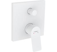 hansgrohe Vivenis, Mitigeur monocommandé encastré pour baignoire avec combiné de sécurité intégré, 75416700, Couleur: blanc mat