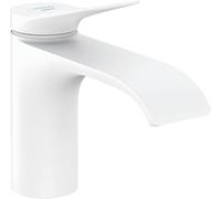 hansgrohe Vivenis Robinet de lave-mains 80 eau froide sans tirette ni vidage, blanc mat, 75013700