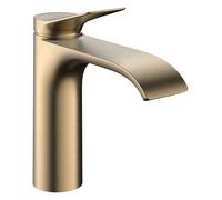hansgrohe Vivenis robinetterie de lavabo monocommande 110 avec vidage à tirette, portée 146mm, 75020140, Couleur: Bronze brossé