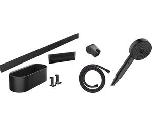 hansgrohe WallStoris Bundle set complet Pomme de douche 105 3 jets Activation économe en eau, barre de douche 70 cm et set daccessoires, 24291670