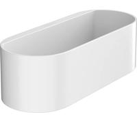 hansgrohe WallStoris - Corbeille de rangement salle de bain, Étagère douche sans percage, Étagère salle de bain, Rangement salle de bain, Profondeur 71mm, Accessoire salle de bain, Blanc mat, 27912700