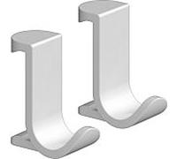 hansgrohe Crochet simple WallStoris 27914700 large, en plastique, 2 pièces, blanc mat