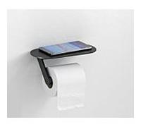 hansgrohe WallStoris Papierrollenhalter 27928670 230mm, avec étagère, montage mural, noir mat