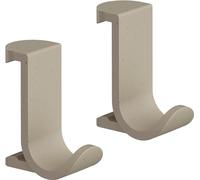 hansgrohe WallStoris Planet Edition 28915210 Lot de 2 crochets porte-serviettes sans perçage Large Accessoires de salle de bain Sable