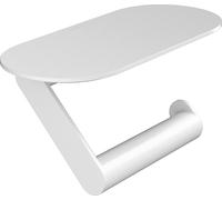 Hansgrohe Porte-papier toilette WallStoris 27928700 avec tablette, montage mural, blanc mat