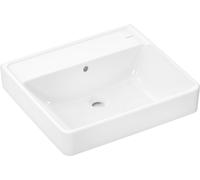 Hansgrohe Lavabo Xanuia Q – rectangulaire 55x48 cm, blanc brillant, sans trou, avec trop-plein
