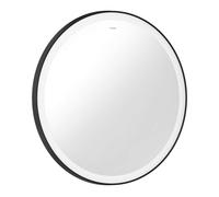 Hansgrohe Xarita Lite S - Miroir avec éclairage LED et chauffage, diamètre 70 cm, capteur infrarouge, noir mat 54979670