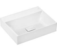 hansgrohe Xelovos E lavabo, sans trop-plein, 600x480mm, SmartClean, poli, avec garniture découlement, 61095450, Exécution: sans trou de robinet