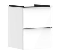 Hansgrohe Xelu Q armoire 48x49.5x60.5 cm sous-lavabo suspendu blanc-chrome 54019000