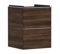Hansgrohe Xelu Q armoire 48x49.5x60.5 cm sous-lavabo suspendu noyer-chrome 54022000