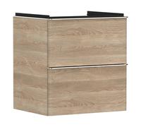 Hansgrohe Xelu Q armoire 58x49.5x60.5 cm sous-lavabo suspendu chêne-chrome 54025000