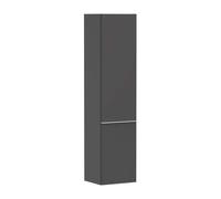 Hansgrohe Xelu Q - Armoire haute, 40x165x35 cm, 2 portes, charnières à gauche, gris mat/blanc mat 54136700