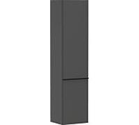 hansgrohe Xelu Q armoire haute 54136670 370x400x1650mm, charnière de porte à gauche, gris diamant mat, noir mat