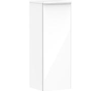 Hansgrohe Xelu Q Armoire mi-Haute, 400x350, 1 Porte, charnières à Droite, 2 étagères en Verre, 54131700, Couleur: Blanc Brillant